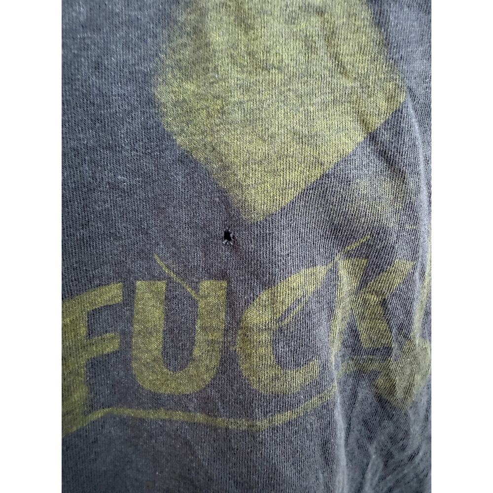 Vintage Graphic Pocket T Shirt Scott’s Graphic Tee Mens L Gray Distressed - Picture 4 of 10